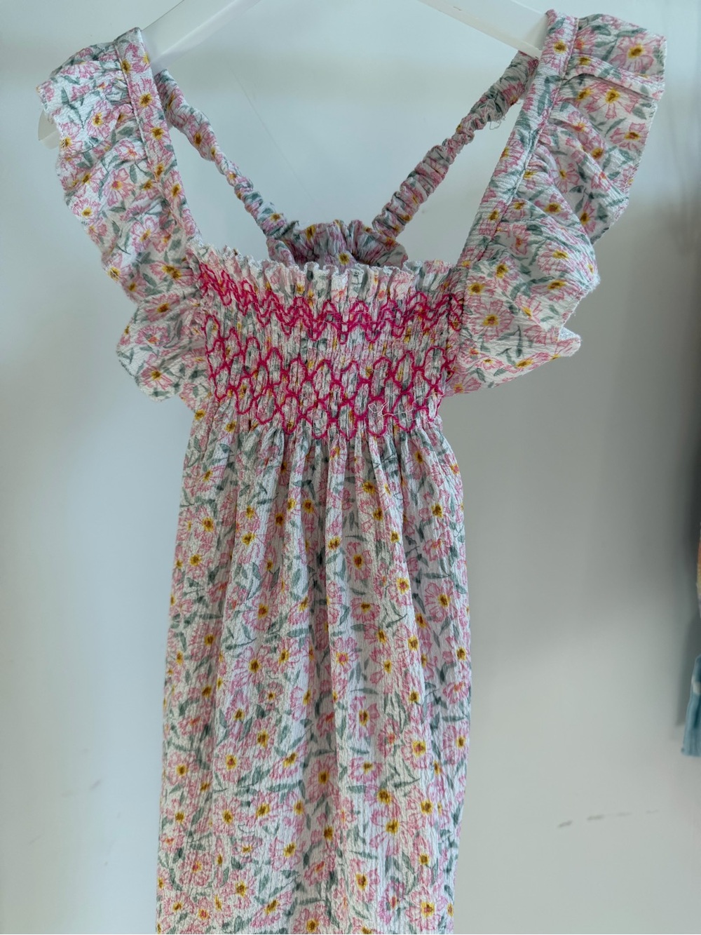 Zara Pink Floral Ruffled Dress